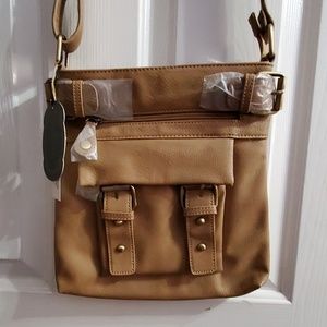 Tan Emperia Cross-Body Bag